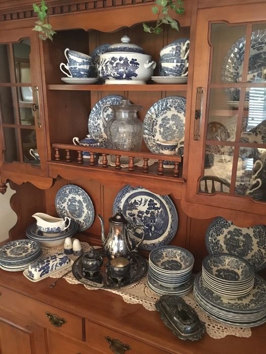 Blue & White Willow Dishes - England