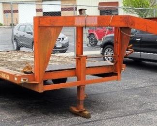 1992 Hurst Equipment Utility 16' Gooseneck Trailer, Steel Ramps, Lights And Blinkers Work, VIN# 1H9T31824N1057053