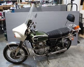 1973 Honda CB350 Motorcycle, 8521 Miles, VIN# CB3505009071, Has Sat, Not Running