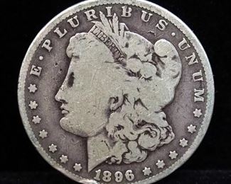 1896 O Morgan Silver Dollar