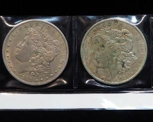 Morgan Silver Dollars, Qty 4, Includes 1899 O, 1900, And 1921 (2)