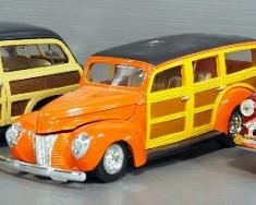 1:24 Scale Diecast Cars, Qty 3, Includes Ford Woody Wagon (2)