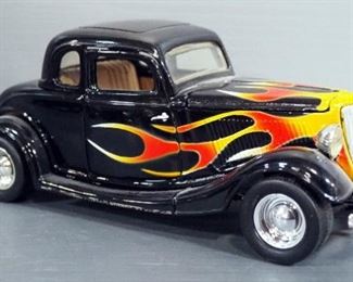 1:24 Scale Diecast Cars, Qty 4, Includes 1942 Ford Coupe, 1934 Dragster, And 1933 Ford