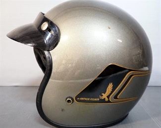 Arthur Fulmer Motorcycle Helmet And Fanny Pack