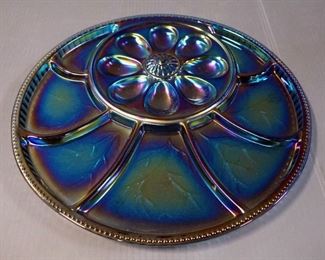 Colored Glass Bowls, Trays, Vase, And Juicer, Various Designs And Styles, Qty 9