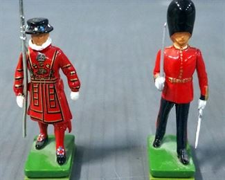 Vintage Toy Collectibles, Includes Tin Drum Cookie Tin, Doll With Cradle, Clown, Toy Cars, And More