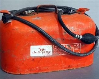 Vintage Johnson 6 Gal Gas Can With Hose