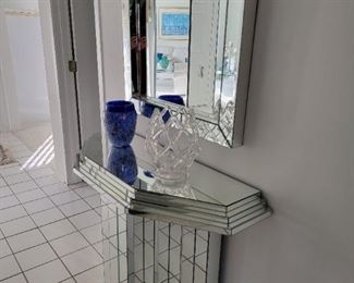 All mirrored council table and mirror