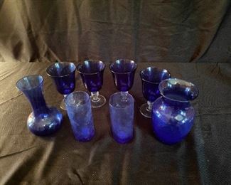 02 Blue Stemware And More