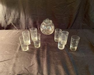Etched Glassware Mystery Lot