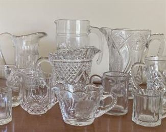 Mystery Lot Of Glass Pitchers