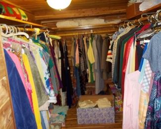Yup, Full cedar lined room full of vintage clothes. 