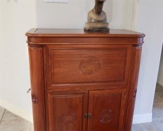 $450 - Very cool Bar cabinet with tons of storage - Hong Kong 36 W x 18D x 42H
