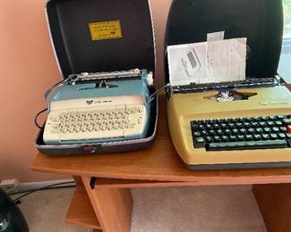 One typewriter manual. One electric