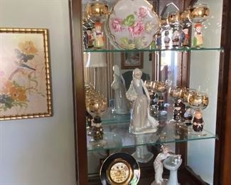 Lighted curio cabinet