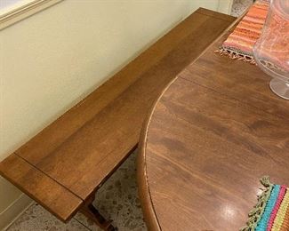 Ethan Allen table and chairs, bench sold separately