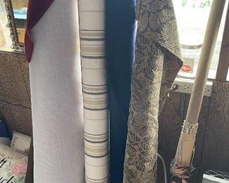 Large rolls of fabric