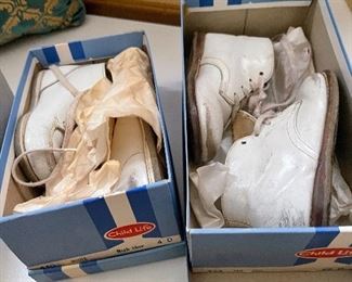 vintage leather baby shoes