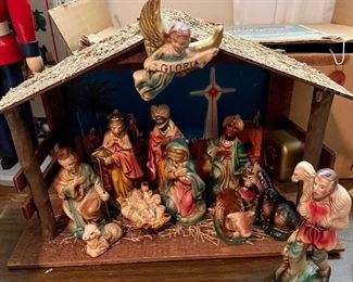 Papier Mache' Nativity set