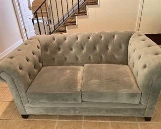 Macy's Martha Stewart collection “Saybridge” 68” tufted loveseat. Retails for $1,200