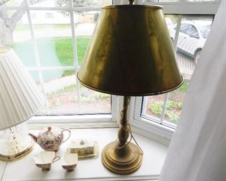 Brass Lamp with Brass Shade