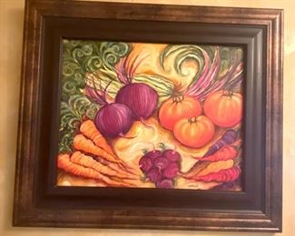 Beautiful Kitchen Original Painting by local artist - measures 20x16 - $295