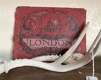 Antlers and old scrapbook 