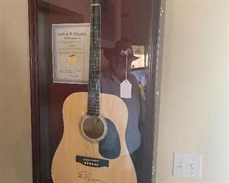 Gibson Style Steel String acoustic guitar signed by Ed Sheeran in case with authentication paperwork