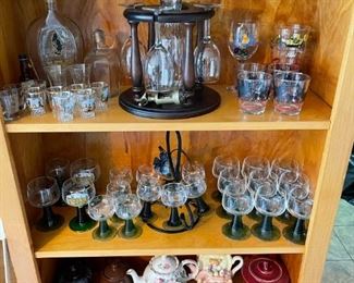 nice collection of vintage glass / barware