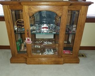 Second oak display table / cabinet