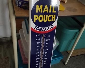Vintage Mail Pouch thermometer