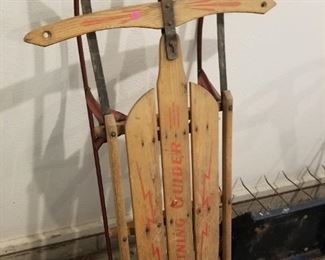 Vintage wood sled