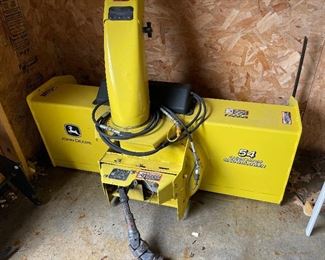 JOHN DEERE “COMPACT TRACTOR (1025R) LOT- 304.3 hours 


1025R DIESEL TRACTOR
COZY CAB
CAB HEATER
BACK-UP CAMERA
LOADER
SNOW BLOWER WITH HYDRAULIC CHUTE ROTATION
POWER BROOM (Heavy Duty Broom 60) (USED ON 1 JOB APPROX 8 HOURS)
BLADE WITH HYDRALIC ANGLE (USED 1 WINTER) 
