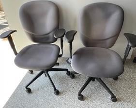 Pair of Adjustable Office Chairs in good used condition. 
