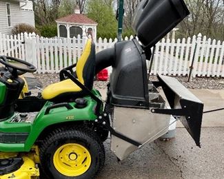 John Deere Lawn Tractor with Attachments in very good condition!  (120 hours)