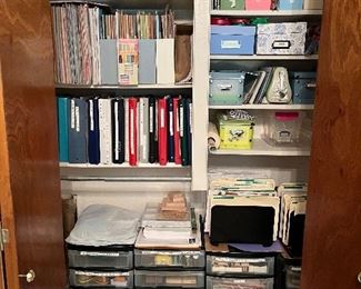 We emptied all the contents of drawers, absolutely stuffed full of sewing, art supplies