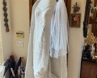 Size 10 White wedding dress