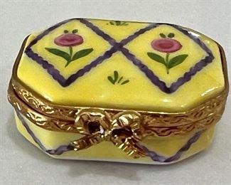 Miniature Limoges pill box