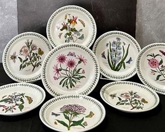 (8) Portmeirion Botanic Garden Salad Plates in very good condition. Gorgeous set of plates in a variety of beautiful patterns. 