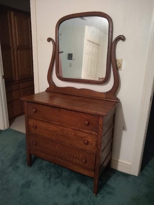 Antique wooden dresser. 