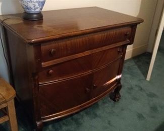 Antique claw footed dresser. 