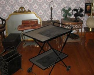 mcm METAL TEA CART  BUY IT NOW $ 75.00