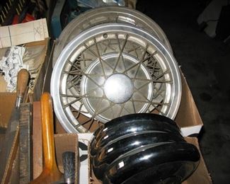 hub caps from old Mercedes 