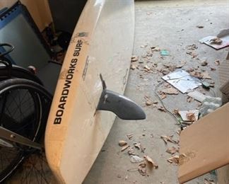 $200 Boardworks Paddle Board Raven 30x 150 JR93-1   The Raven is the ultimate open-water paddleboard for all skill levels. Designed for maximum efficiency and glide, this touring paddleboard gets you from 'point A' to 'point B' quickly and with zero drama.            150" x 30"