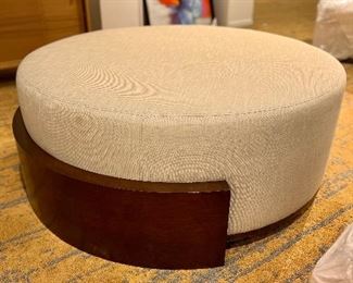$699 Custom Large Ottoman/ Coffee Table. 52” Diameter