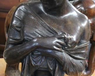 Bronze bust after J. Chinard