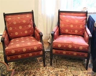 Pair Stickley lounge chairs