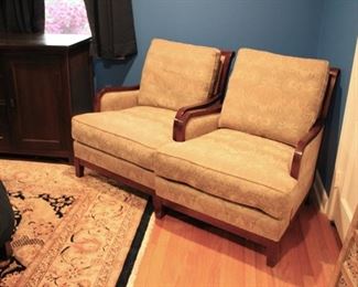Pair Stickley armchairs