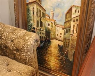 Large decorative oil painting