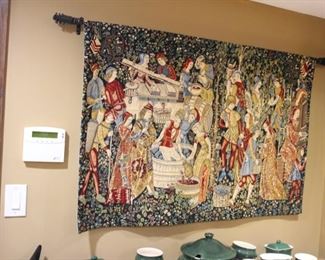 Wall hung tapestry 